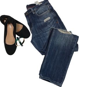 Zara distressed boyfriend jeans Size 4